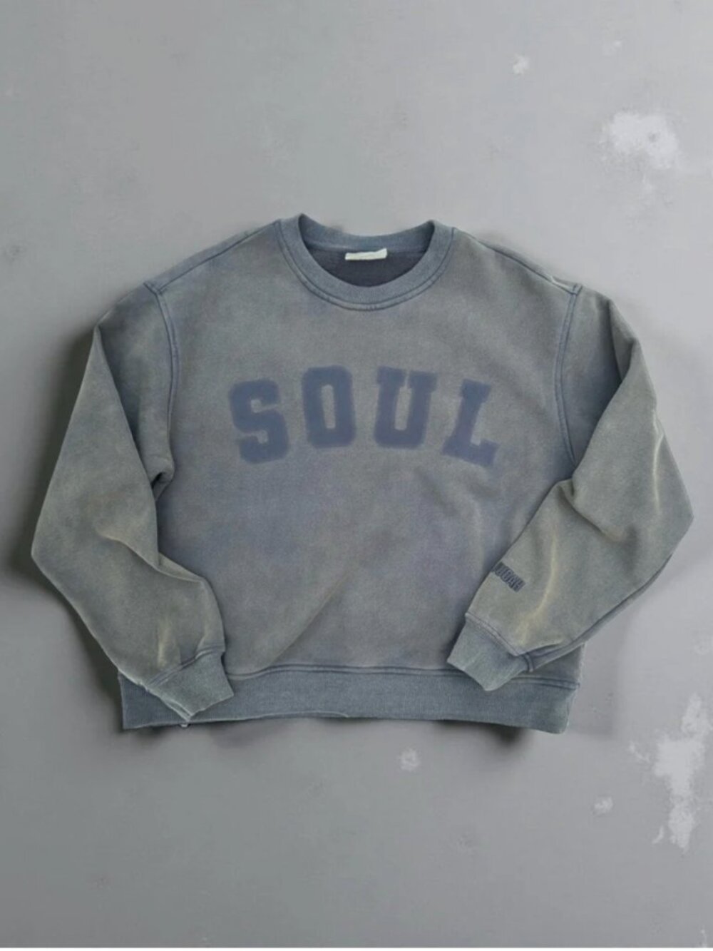 Soul Oversized Crewneck Sweatshirt - Faded Olive